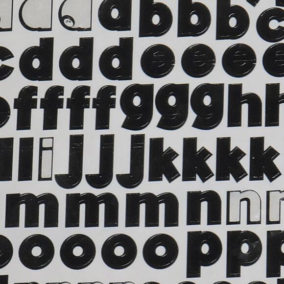 Making Memories Creative Letters ABC Stickers x 4 Funky Black Multi Scrapbooking - Picture 7 of 10